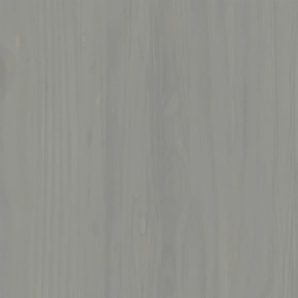 Kleiderschrank VIGO Grau 90x55x176 cm Massivholz Kiefer