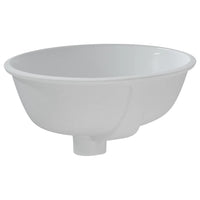 Thumbnail for Waschbecken Weiß 33x29x16,5 cm Oval Keramik