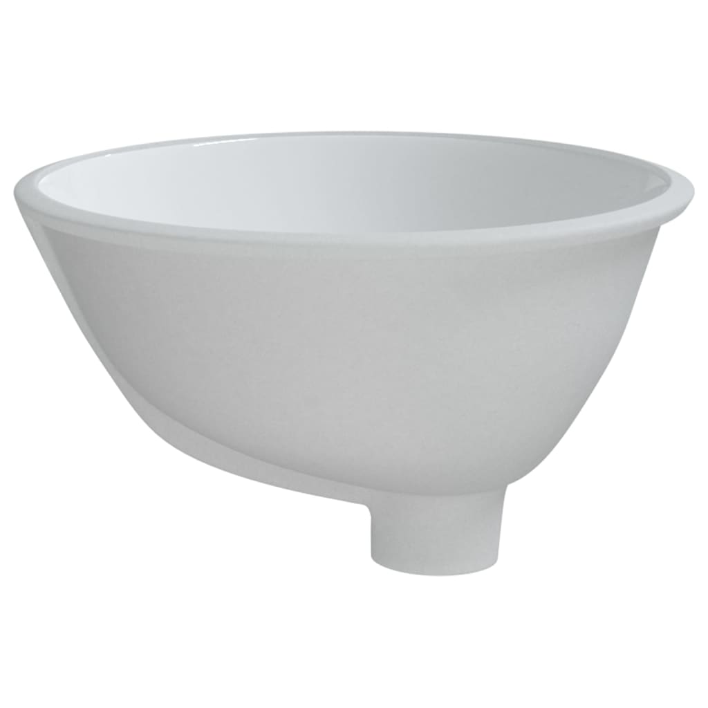 Waschbecken Weiß 33x29x16,5 cm Oval Keramik