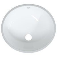 Thumbnail for Waschbecken Weiß 33x29x16,5 cm Oval Keramik