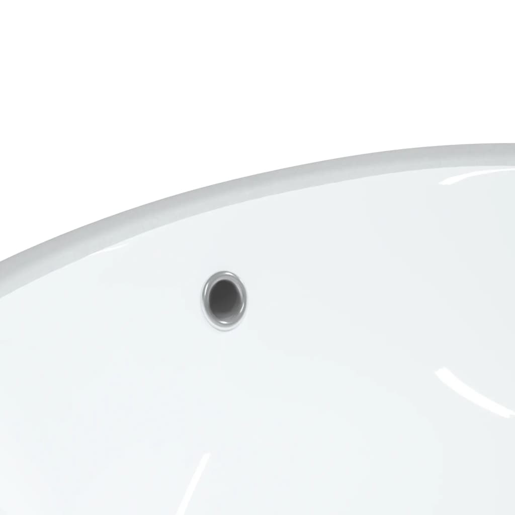 Waschbecken Weiß 33x29x16,5 cm Oval Keramik