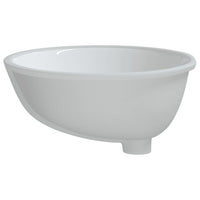 Thumbnail for Waschbecken Weiß 49x40,5x21 cm Oval Keramik
