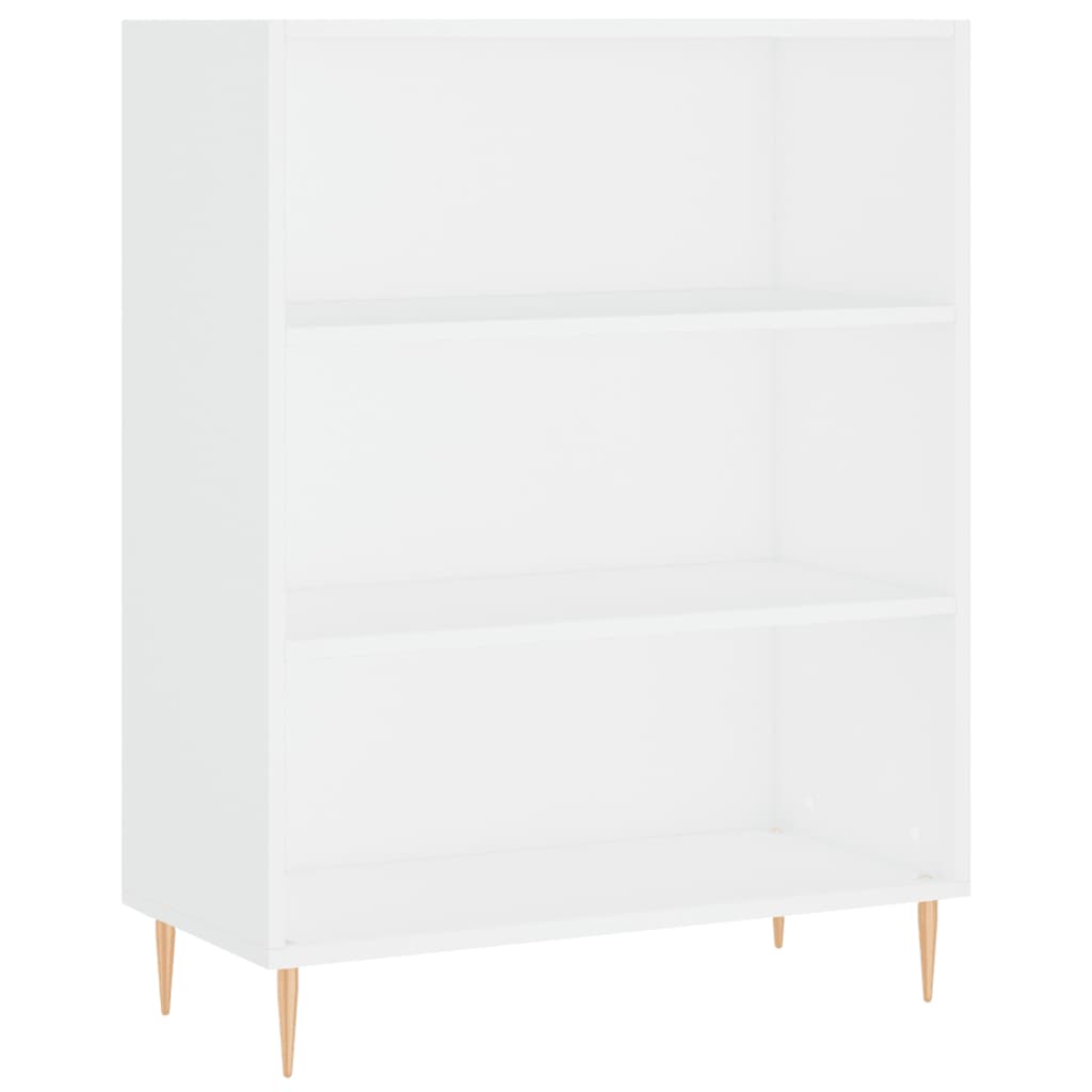 Bücherregal Weiß 69,5x32,5x90 cm Holzwerkstoff