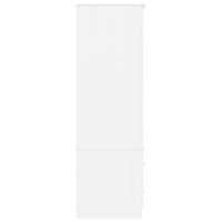 Thumbnail for Kleiderschrank ALTA Weiß 90x55x170 cm Massivholz Kiefer