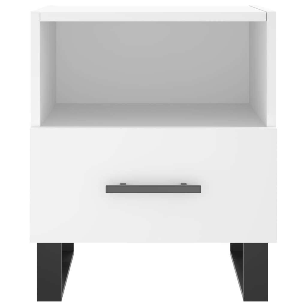 Nachttisch Weiß 40x35x47,5 cm Holzwerkstoff