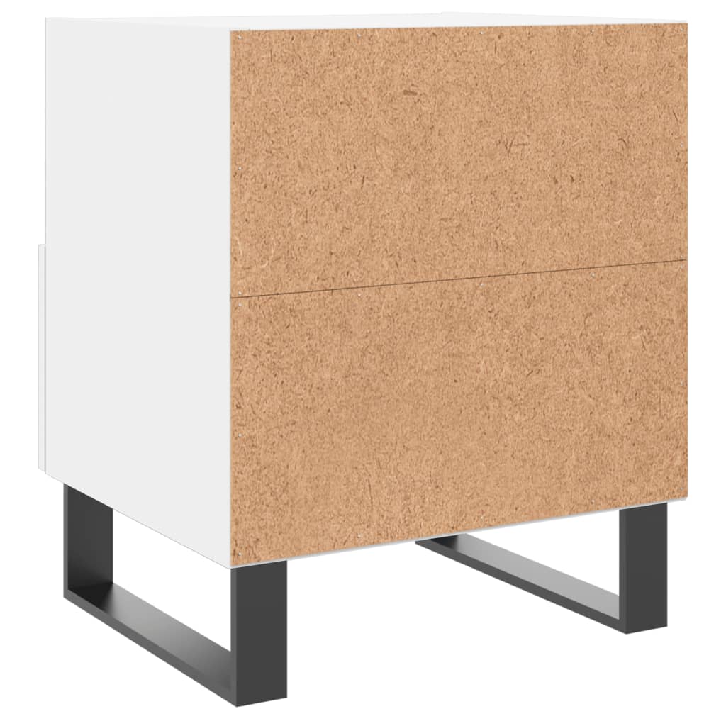 Nachttisch Weiß 40x35x47,5 cm Holzwerkstoff