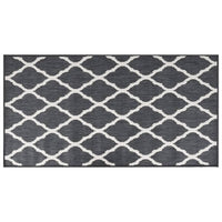 Thumbnail for Outdoor-Teppich Grau und Weiß 80x150 cm Beidseitig Nutzbar