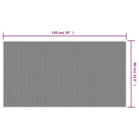 Thumbnail for Outdoor-Teppich Grau und Weiß 80x150 cm Beidseitig Nutzbar