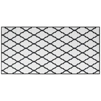 Thumbnail for Outdoor-Teppich Grau und Weiß 100x200 cm Beidseitig Nutzbar