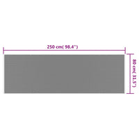 Thumbnail for Outdoor-Teppich Marineblau Weiß 80x250 cm Beidseitig Nutzbar