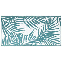 Thumbnail for Outdoor-Teppich Aquablau und Weiß 80x150 cm Beidseitig Nutzbar