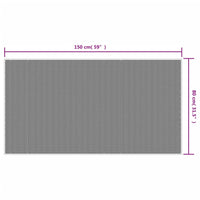 Thumbnail for Outdoor-Teppich Braun und Weiß 80x150 cm Beidseitig Nutzbar