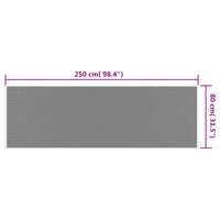 Thumbnail for Outdoor-Teppich Braun und Weiß 80x250 cm Beidseitig Nutzbar