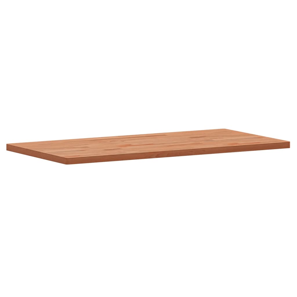 Tischplatte 100x50x2,5 cm Rechteckig Massivholz Buche