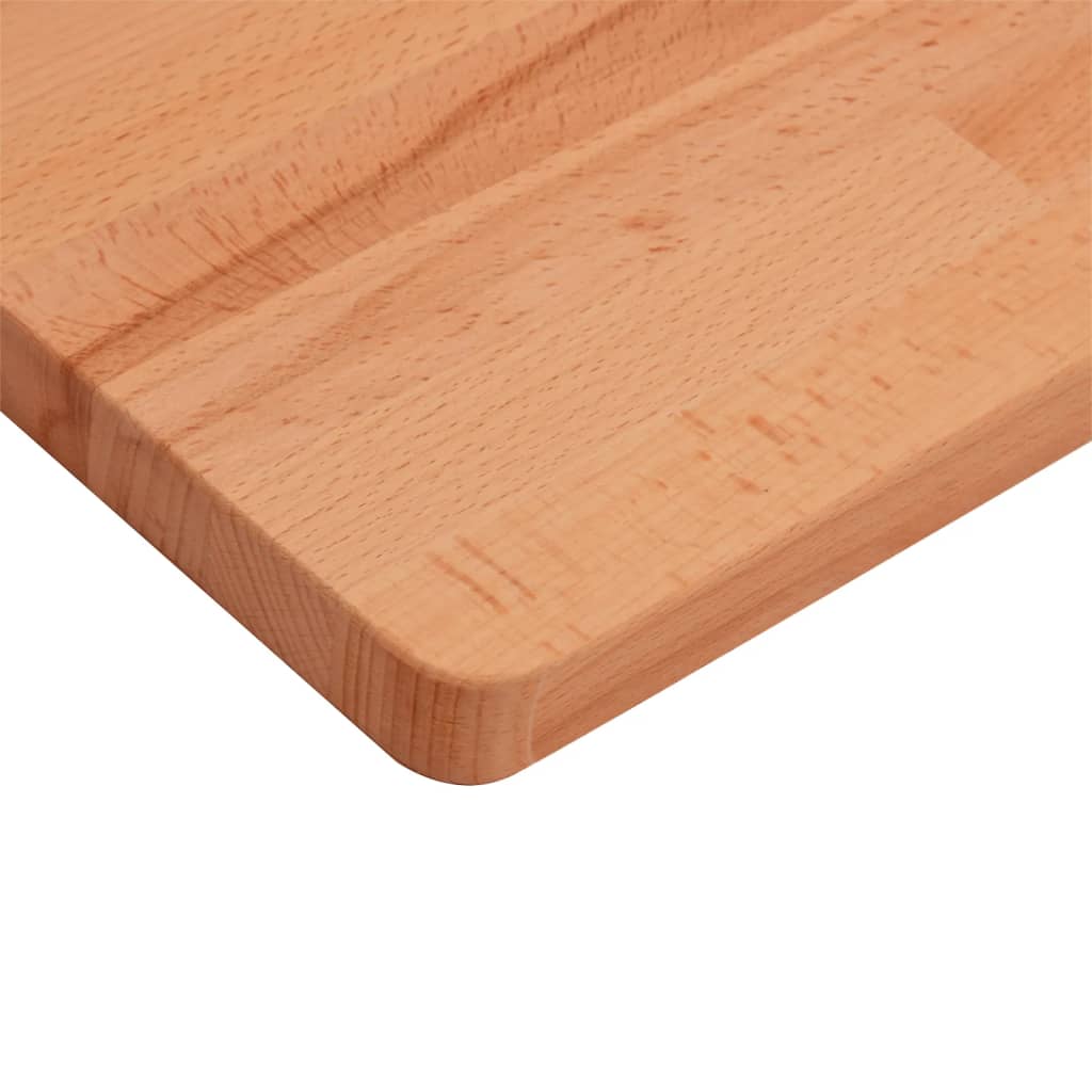Tischplatte 100x50x2,5 cm Rechteckig Massivholz Buche