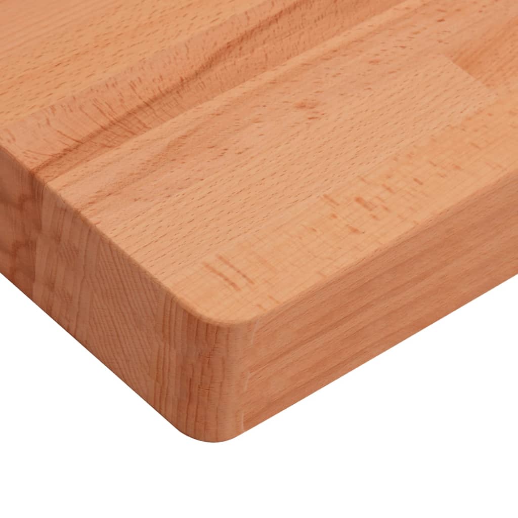 Tischplatte 100x60x4 cm Rechteckig Massivholz Buche