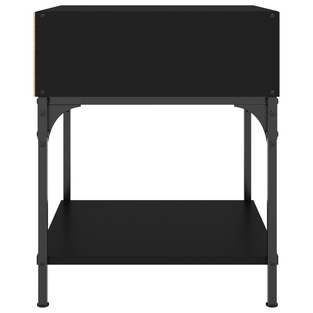 Nachttisch Schwarz 40x41x50 cm Holzwerkstoff
