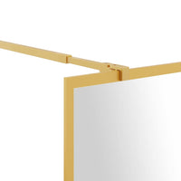 Thumbnail for Duschwand für Begehbare Dusche ESG Klarglas Golden 118x195cm