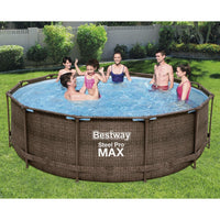 Thumbnail for Bestway Steel Pro MAX Swimming Pool-Set Deluxe Series Rund 366x100 cm