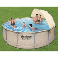 Thumbnail for Bestway Power Steel Swimmingpool Set mit Dach 396x107 cm
