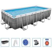 Thumbnail for Bestway Pool-Set Power Steel Rechteckig 549x274x122 cm
