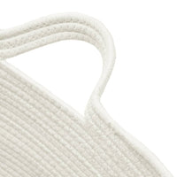 Thumbnail for Wäschekorb Grau und Weiß Ø60x36 cm Baumwolle