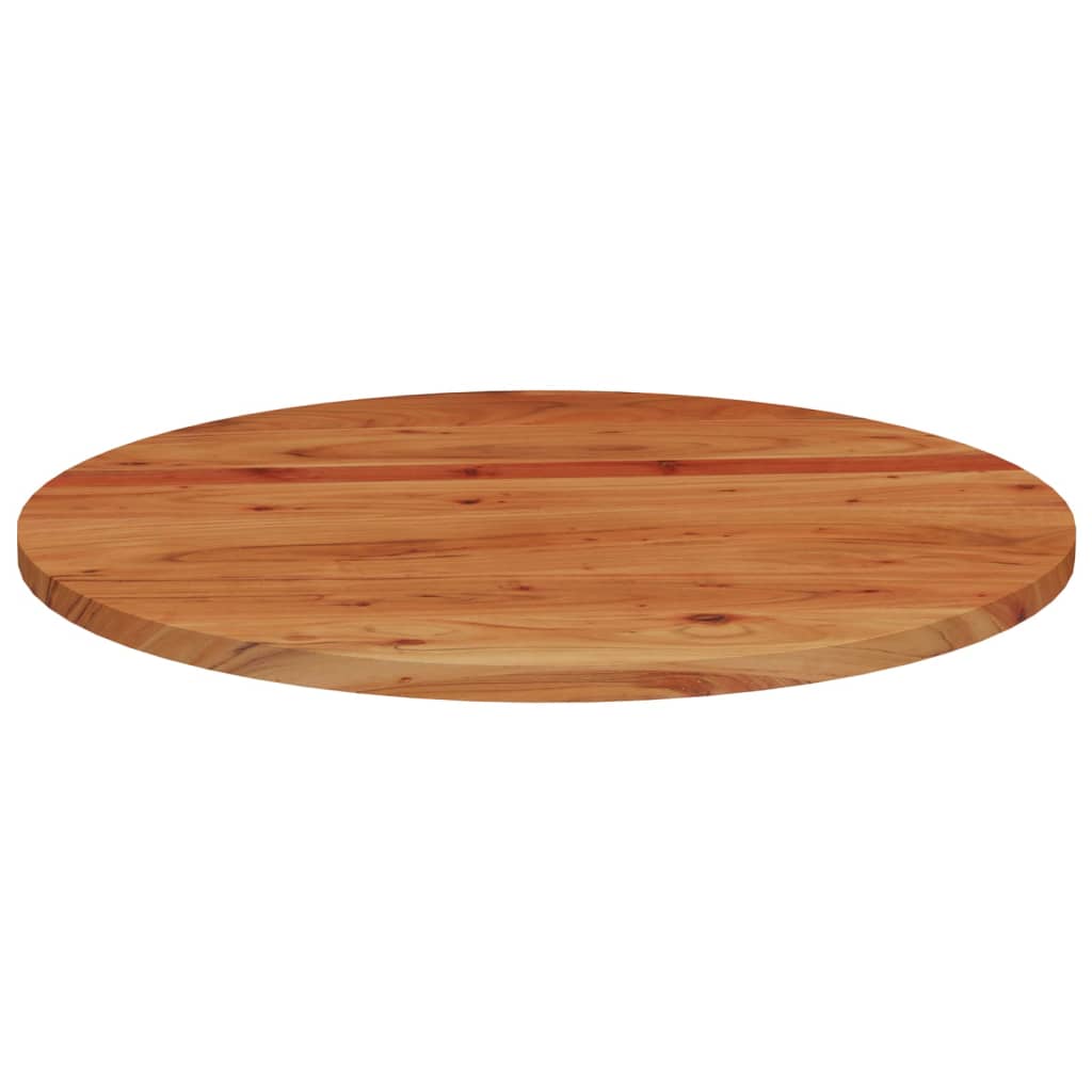 Tischplatte Ø80x2,5 cm Rund Massivholz Akazie