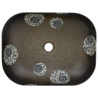 Thumbnail for Aufsatzwaschbecken Mehrfarbig Rechteckig 48x37,5x13,5cm Keramik