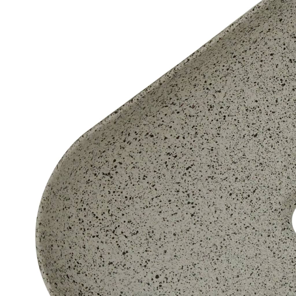 Aufsatzwaschbecken Grau Rechteckig 48x37,5x13,5 cm Keramik