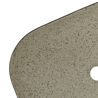 Thumbnail for Aufsatzwaschbecken Grau Schwarz Rechteck 48x37,5x13,5cm Keramik