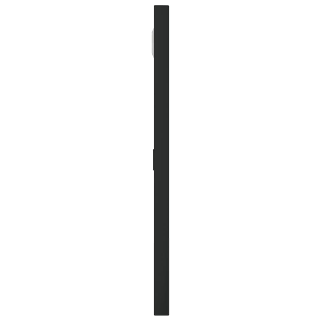 Wandspiegel Schwarz 30x30 cm Quadratisch Eisen