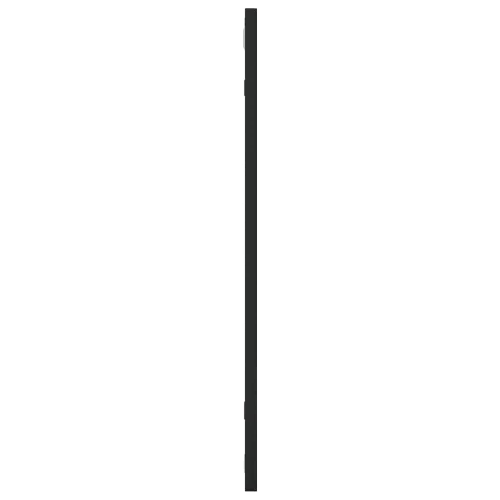 Wandspiegel Schwarz 60x60 cm Quadratisch Eisen