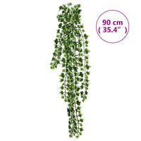 Thumbnail for Hängepflanzen Künstlich 12 Stk. 339 Blätter 90 cm Grün und Weiß