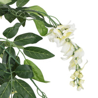 Thumbnail for Glyzinienbaum Künstlich 560 Blätter 80 cm Grün und Weiß
