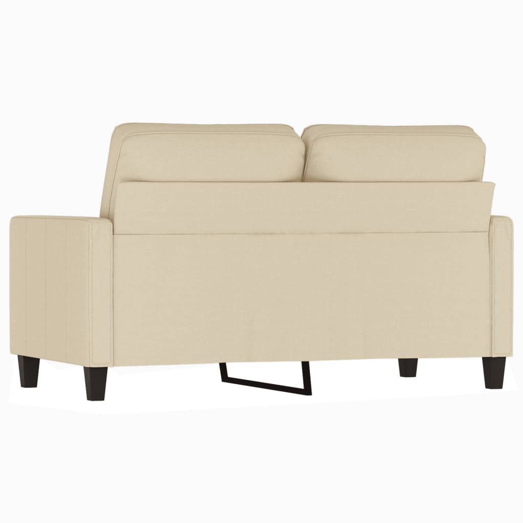 2-Sitzer-Sofa Creme 120 cm Stoff