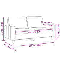 Thumbnail for 2-Sitzer-Sofa Creme 120 cm Stoff