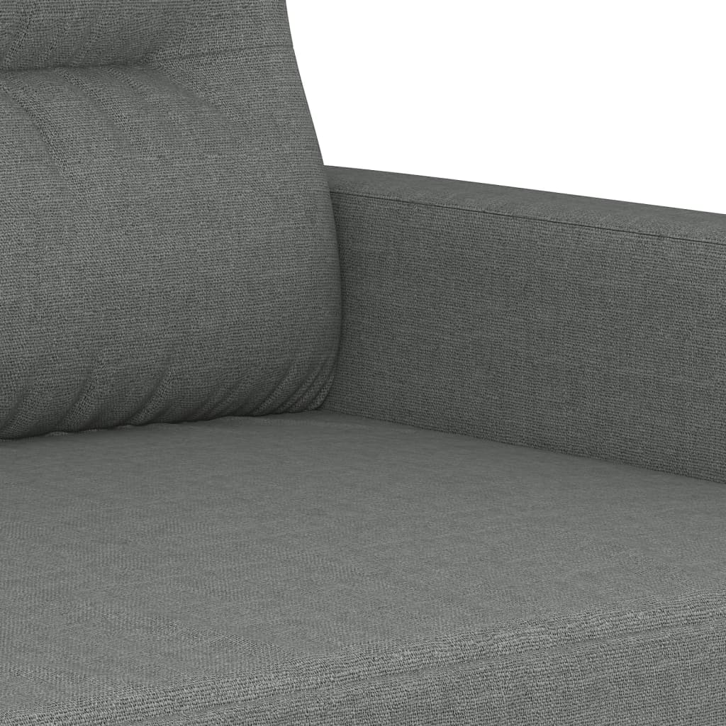 2-Sitzer-Sofa Dunkelgrau 120 cm Stoff
