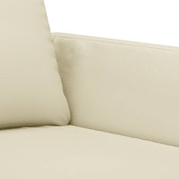 Thumbnail for 2-Sitzer-Sofa Creme 120 cm Kunstleder