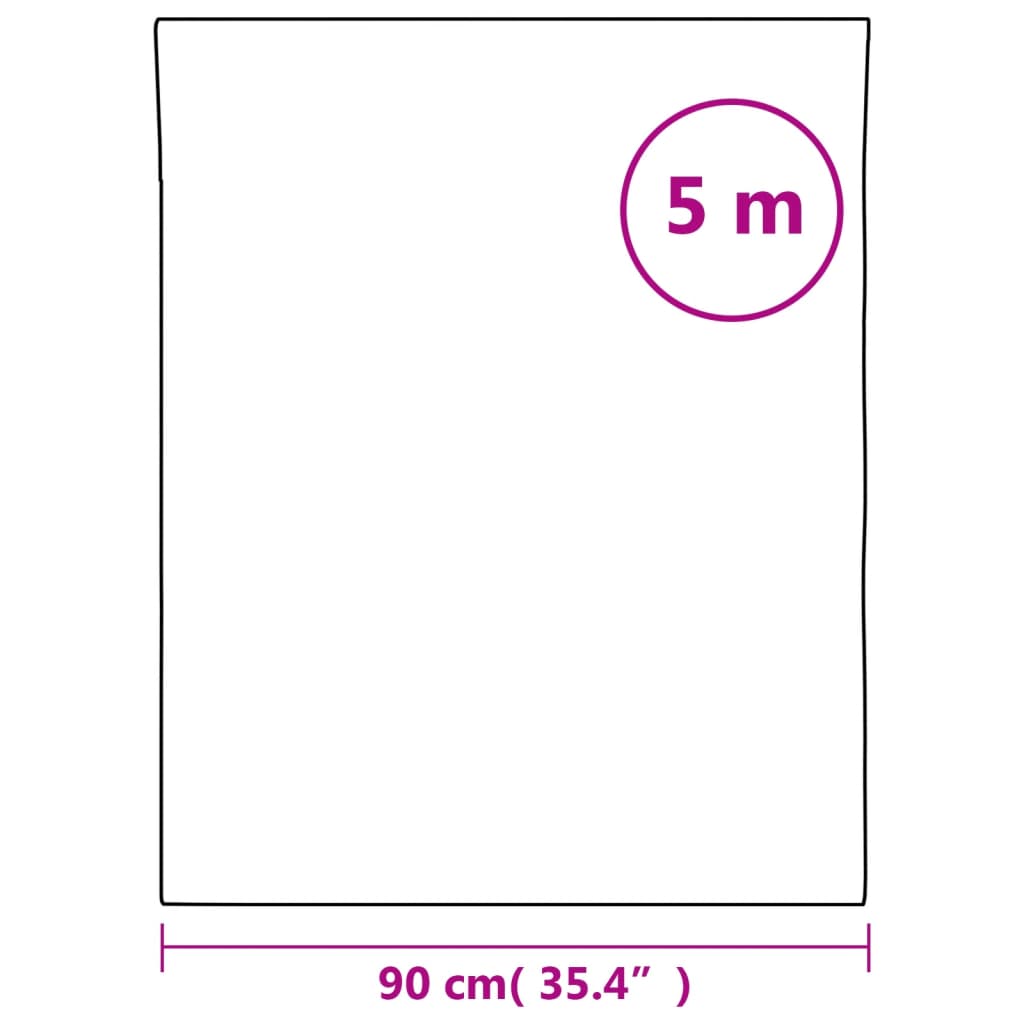 Fensterfolie Matt Weiß 90x500 cm PVC