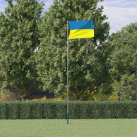 Thumbnail for Flagge der Ukraine und Mast 5,55 m Aluminium