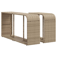 Thumbnail for Outdoor-Regale 2 Stk. Beige Poly Rattan