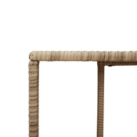 Thumbnail for Outdoor-Regale 2 Stk. Beige Poly Rattan