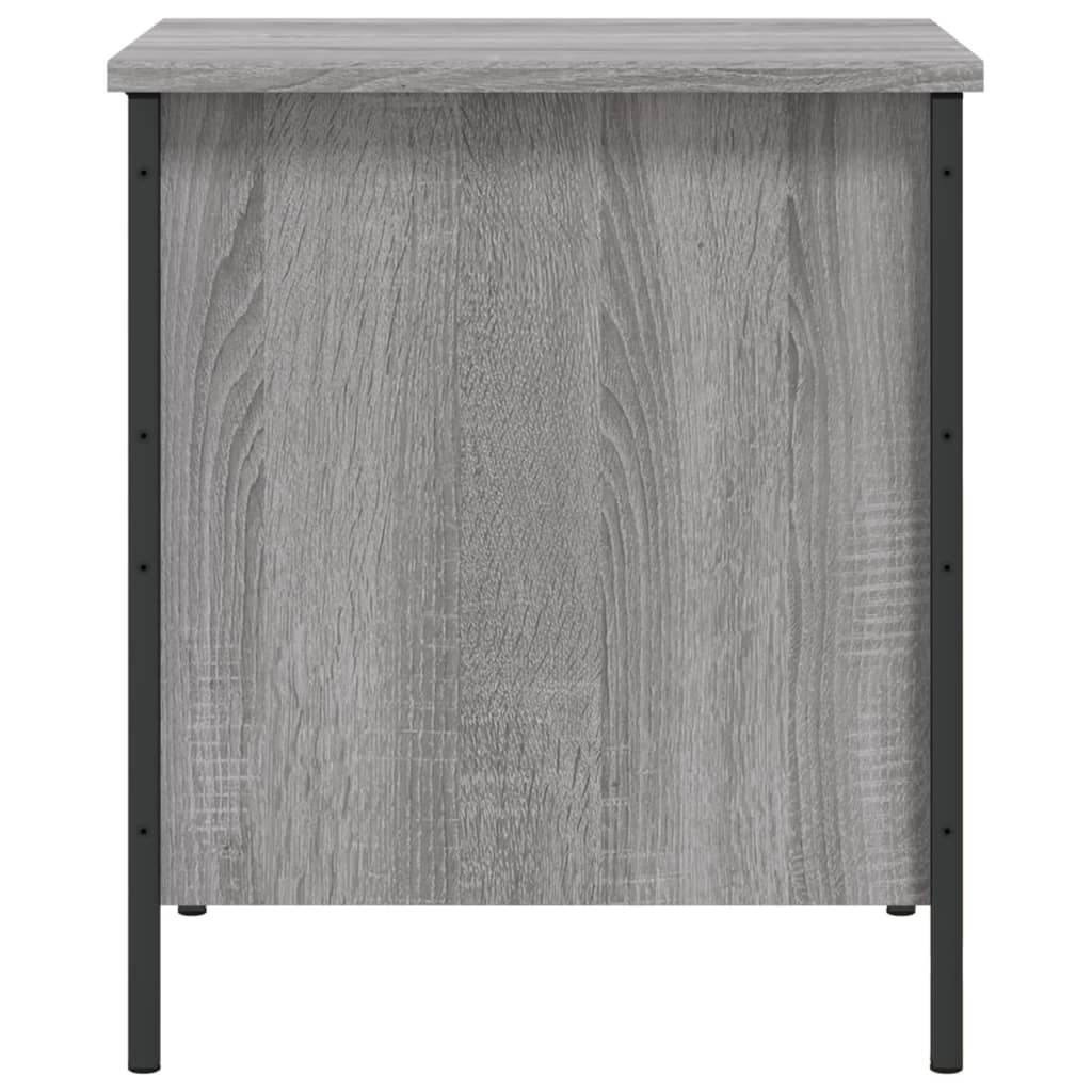 Sitzbank mit Stauraum Grau Sonoma 40x42,5x50 cm Holzwerkstoff