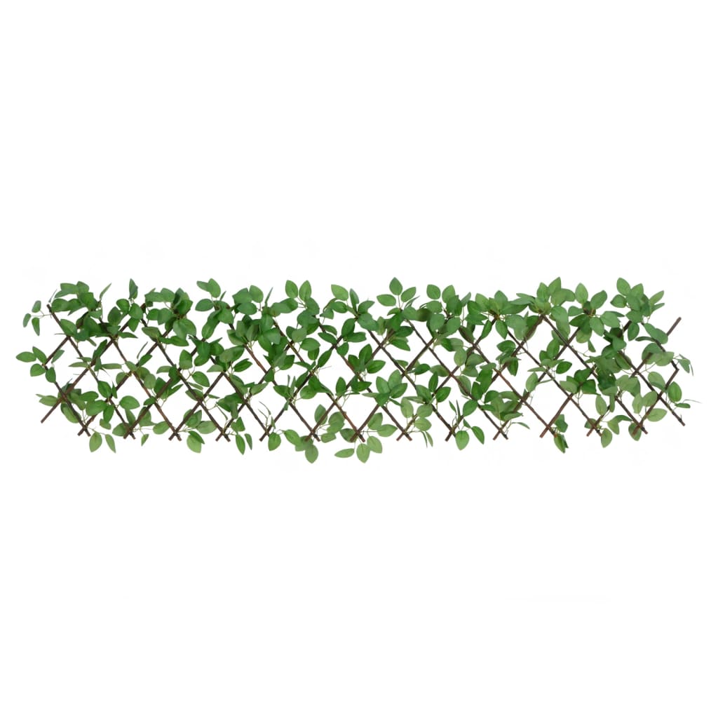 Rankgitter mit Künstlichem Efeu Erweiterbar Grün 180x30 cm