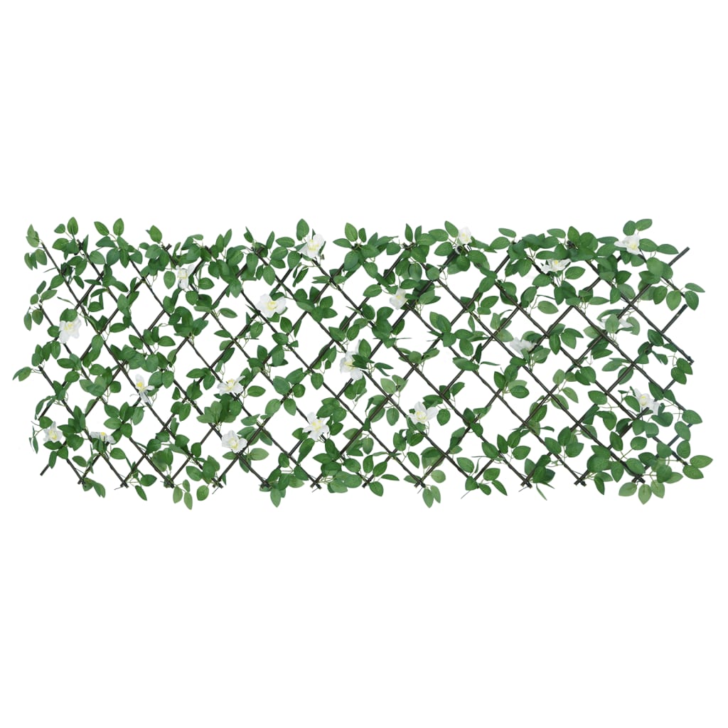 Rankgitter mit Künstlichem Efeu Erweiterbar Grün 186x70 cm