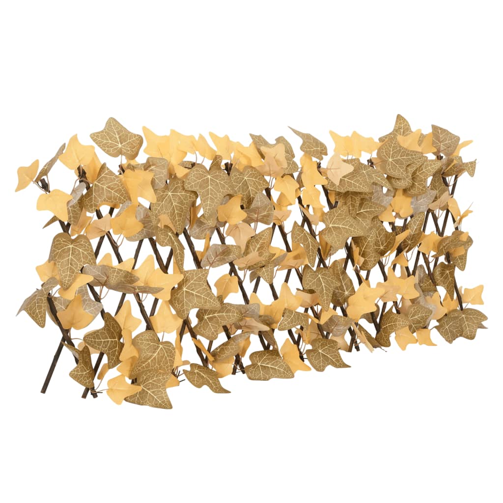 Rankgitter mit Künstlichen Ahornblättern Erweiterbar 180x30 cm