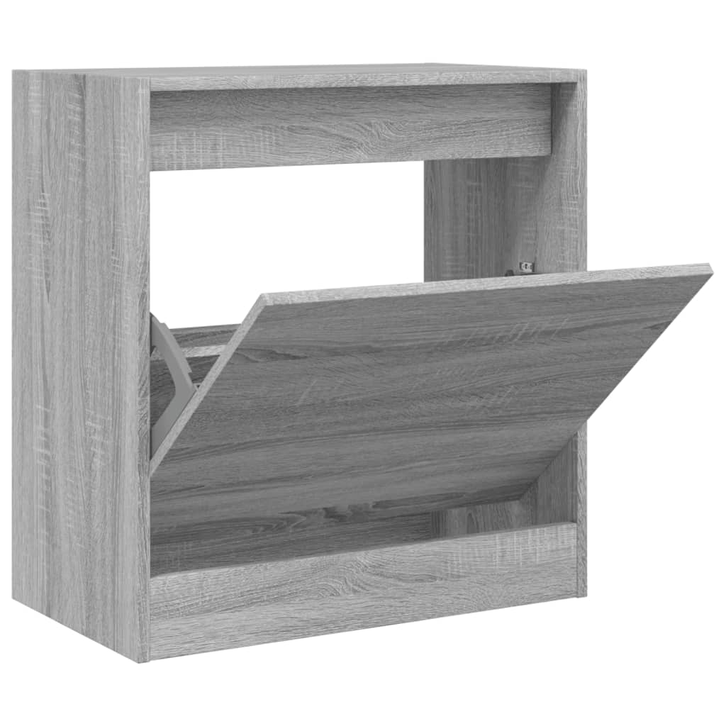 Schuhschrank Grau Sonoma 60x34x63,5 cm Holzwerkstoff