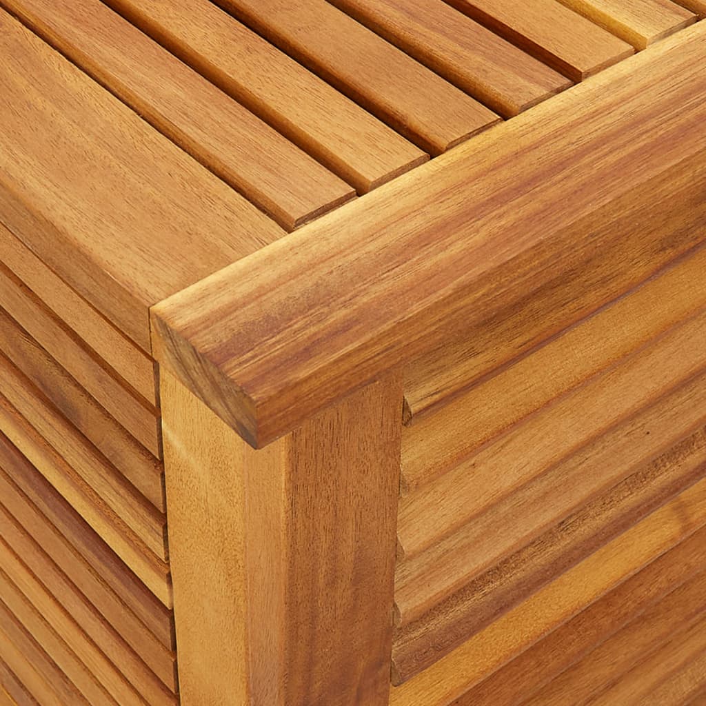 Gartenbox mit Lüftungsschlitzen 60x50x56 cm Massivholz Akazie