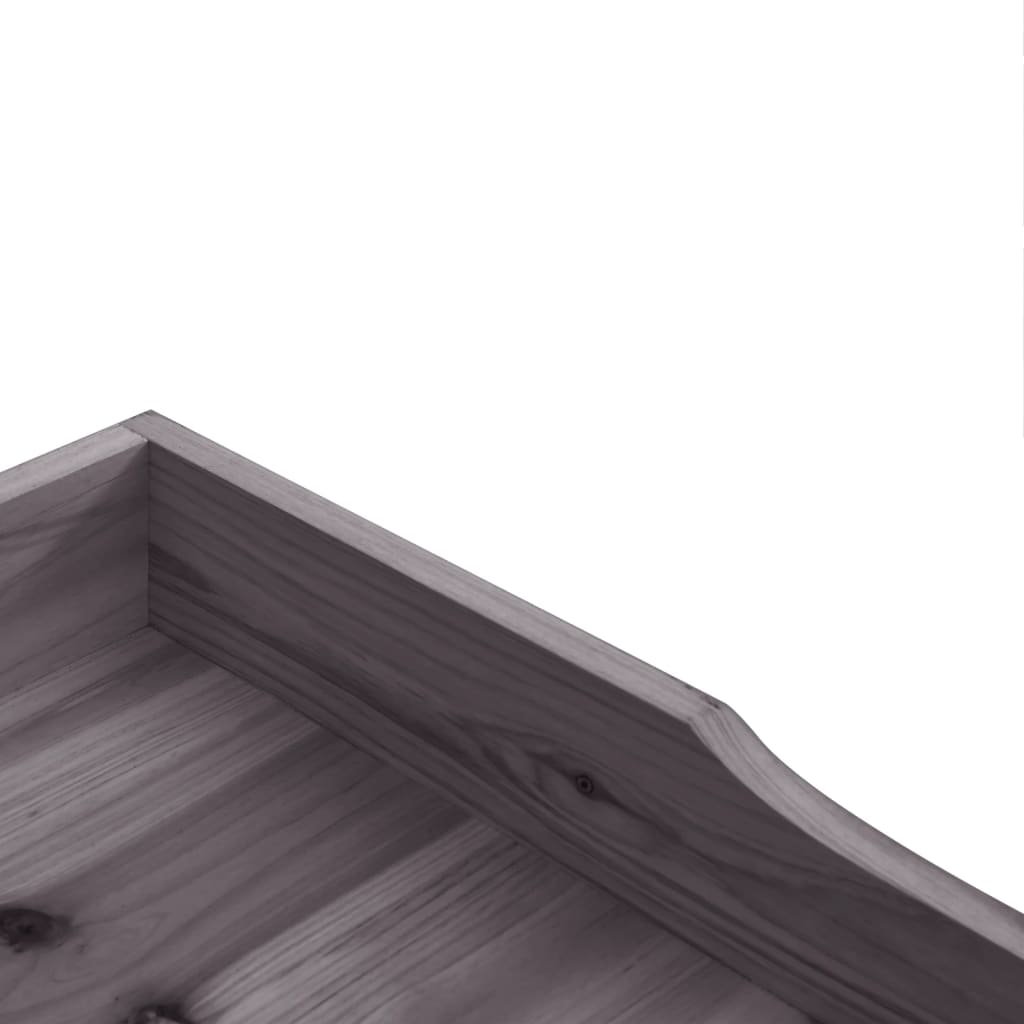 Pflanztisch mit Ablage Grau 78x38x82,5 cm Massivholz Tanne